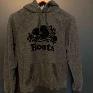 Roots black charcoal hoodie